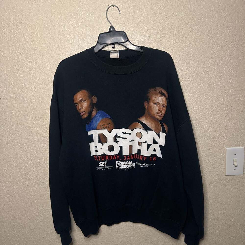 Vintage 1999 Mike Tyson Vs Botha Boxing Event Sweatshirt Size XL. RARE